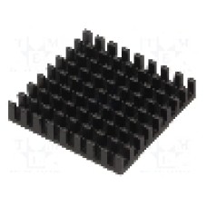 Radiator extrudat, aluminiu, 33mm x 33mm, neagra, FISCHER ELEKTRONIK - ICK BGA 33 X 33 X 6