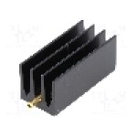 Radiator extrudat, aluminiu, 35mm x 16mm, neagra, FISCHER ELEKTRONIK - SK437/35/STS