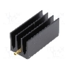 Radiator extrudat, aluminiu, 35mm x 16mm, neagra, FISCHER ELEKTRONIK - SK437/35/STS