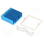 Radiator extrudat, aluminiu, 35mm x 35mm, albastra, Advanced Thermal Solutions - ATS-X53350G-C1-R0