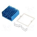 Radiator extrudat, aluminiu, 35mm x 35mm, albastra, Advanced Thermal Solutions - ATS-X53350P-C1-R0