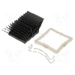 Radiator extrudat, aluminiu, 35mm x 35mm, neagra, Advanced Thermal Solutions - ATS-51350R-C1-R0