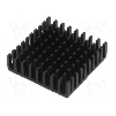 Radiator extrudat, aluminiu, 35mm x 35mm, neagra, FISCHER ELEKTRONIK - ICK BGA 35 X 35 X 10