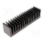 Radiator extrudat, aluminiu, 37.5mm x 160mm, neagra, FISCHER ELEKTRONIK - SK85/37,5/SA