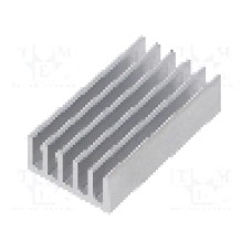 Radiator extrudat, aluminiu, 37.5mm x 21mm, naturala, FISCHER ELEKTRONIK - SK  652  37,5  AL