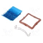 Radiator extrudat, aluminiu, 37.5mm x 37.5mm, albastru, Advanced Thermal Solutions - ATS-50375B-C1-R0