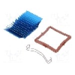 Radiator extrudat, aluminiu, 37.5mm x 37.5mm, albastru, Advanced Thermal Solutions - ATS-50375G-C1-R0