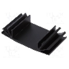 Radiator extrudat, aluminiu, 37.5mm x 70mm, neagra, FISCHER ELEKTRONIK - SK 07 37,5 SA