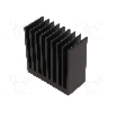 Radiator extrudat, aluminiu, 37.5mm x 80mm, neagra, FISCHER ELEKTRONIK - SK  655  37,5  SA