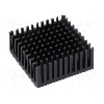 Radiator extrudat, aluminiu, 37.92mm x 38.1mm, neagra, FISCHER ELEKTRONIK - ICKPGA15X15