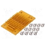 Radiator extrudat, aluminiu, 37mm x 58mm, auriu, Advanced Thermal Solutions - ATS-1138-C1-R0