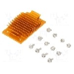 Radiator extrudat, aluminiu, 37mm x 58mm, auriu, Advanced Thermal Solutions - ATS-1139-C1-R0