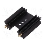 Radiator extrudat, aluminiu, 38.1mm x neagra, FISCHER ELEKTRONIK - SK104-38STS