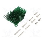 Radiator extrudat, aluminiu, 40mm x 38mm, verde, Advanced Thermal Solutions - ATS-1040-C1-R0