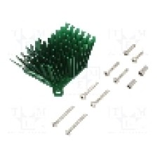 Radiator extrudat, aluminiu, 40mm x 38mm, verde, Advanced Thermal Solutions - ATS-1040-C1-R0