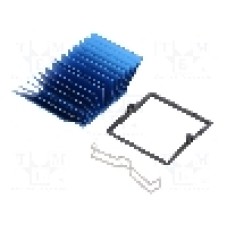 Radiator extrudat, aluminiu, 40mm x 40mm, albastra, Advanced Thermal Solutions - ATS-X50400P-C1-R0