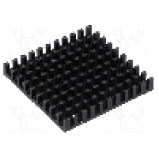 Radiator extrudat, aluminiu, 40mm x 40mm, neagra, FISCHER ELEKTRONIK - ICKBGA40X40