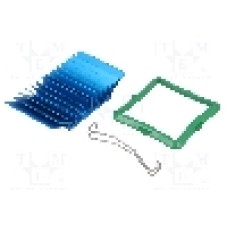 Radiator extrudat, aluminiu, 40mm x 42.5mm, albastru, Advanced Thermal Solutions - ATS-50400G-C1-R0