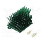 Radiator extrudat, aluminiu, 41mm x 45mm, verde, Advanced Thermal Solutions - ATS-1043-C1-R0