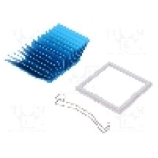 Radiator extrudat, aluminiu, 42.5mm x 42.5mm, albastru, Advanced Thermal Solutions - ATS-50425P-C1-R0