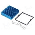 Radiator extrudat, aluminiu, 42.5mm x 42.5mm, albastra, Advanced Thermal Solutions - ATS-X53425G-C1-R0