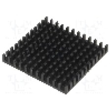 Radiator extrudat, aluminiu, 42.5mm x 45mm, neagra, FISCHER ELEKTRONIK - ICK BGA 42,5 X 45