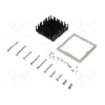 Radiator extrudat, aluminiu, 42mm x 42mm, neagra, Advanced Thermal Solutions - ATS-61425K-C1-R0