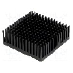 Radiator extrudat, aluminiu, 45.7mm x 45.7mm, neagra, FISCHER ELEKTRONIK - ICKPGA18X18