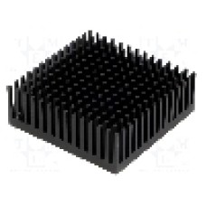 Radiator extrudat, aluminiu, 45.7mm x 45.7mm, neagra, FISCHER ELEKTRONIK - ICKPGA18X18