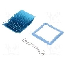 Radiator extrudat, aluminiu, 45mm x 45mm, albastru, Advanced Thermal Solutions - ATS-50450G-C1-R0