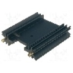 Radiator extrudat, aluminiu, 50.8mm x 45mm, neagra, FISCHER ELEKTRONIK - SK409/50,8/STC