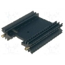 Radiator extrudat, aluminiu, 50.8mm x 45mm, neagra, FISCHER ELEKTRONIK - SK409/50,8/STC