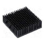 Radiator extrudat, aluminiu, 50.8mm x 50.8mm, neagra, FISCHER ELEKTRONIK - ICKPGA20X20