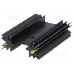 Radiator extrudat, aluminiu, 50.8mm x neagra, FISCHER ELEKTRONIK - SK 104 50,8 STC