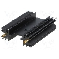 Radiator extrudat, aluminiu, 50.8mm x neagra, FISCHER ELEKTRONIK - SK 104 50,8 STC