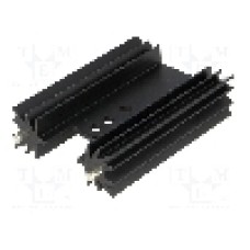 Radiator extrudat, aluminiu, 50.8mm x neagra, STONECOLD - HS-135-50