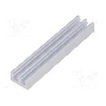 Radiator extrudat, aluminiu, 50mm x 10mm, naturala, FISCHER ELEKTRONIK - SK 646 50 AL