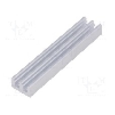 Radiator extrudat, aluminiu, 50mm x 10mm, naturala, FISCHER ELEKTRONIK - SK 646 50 AL
