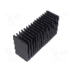 Radiator extrudat, aluminiu, 50mm x 160mm, neagra, FISCHER ELEKTRONIK - SK 627 50 SA