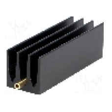 Radiator extrudat, aluminiu, 50mm x 16mm, neagra, FISCHER ELEKTRONIK - SK437/50/STS