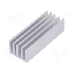 Radiator extrudat, aluminiu, 50mm x 19mm, naturala, FISCHER ELEKTRONIK - SK 633 50 AL