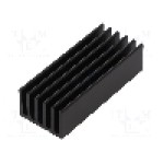 Radiator extrudat, aluminiu, 50mm x 21mm, neagra, FISCHER ELEKTRONIK - SK  653  50  SA