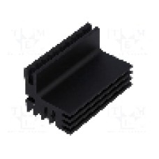 Radiator extrudat, aluminiu, 50mm x 30mm, neagra, FISCHER ELEKTRONIK - SK125-50SA