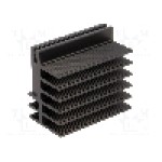Radiator extrudat, aluminiu, 50mm x 30mm, neagra, FISCHER ELEKTRONIK - SK481-50-SA