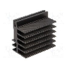 Radiator extrudat, aluminiu, 50mm x 30mm, neagra, FISCHER ELEKTRONIK - SK481-50-SA