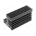 Radiator extrudat, aluminiu, 50mm x 30mm, neagra, FISCHER ELEKTRONIK - SK 609 50 SA