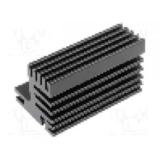 Radiator extrudat, aluminiu, 50mm x 30mm, neagra, FISCHER ELEKTRONIK - SK 609 50 SA