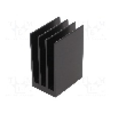 Radiator extrudat, aluminiu, 50mm x 35mm, neagra, FISCHER ELEKTRONIK - SK  654  50  SA