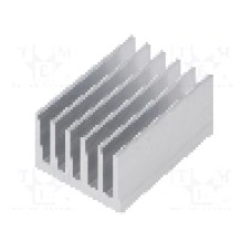 Radiator extrudat, aluminiu, 50mm x 36.8mm, naturala, FISCHER ELEKTRONIK - SK  657  50  AL