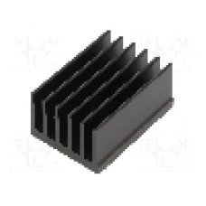 Radiator extrudat, aluminiu, 50mm x 36.8mm, neagra, FISCHER ELEKTRONIK - SK  657  50  SA